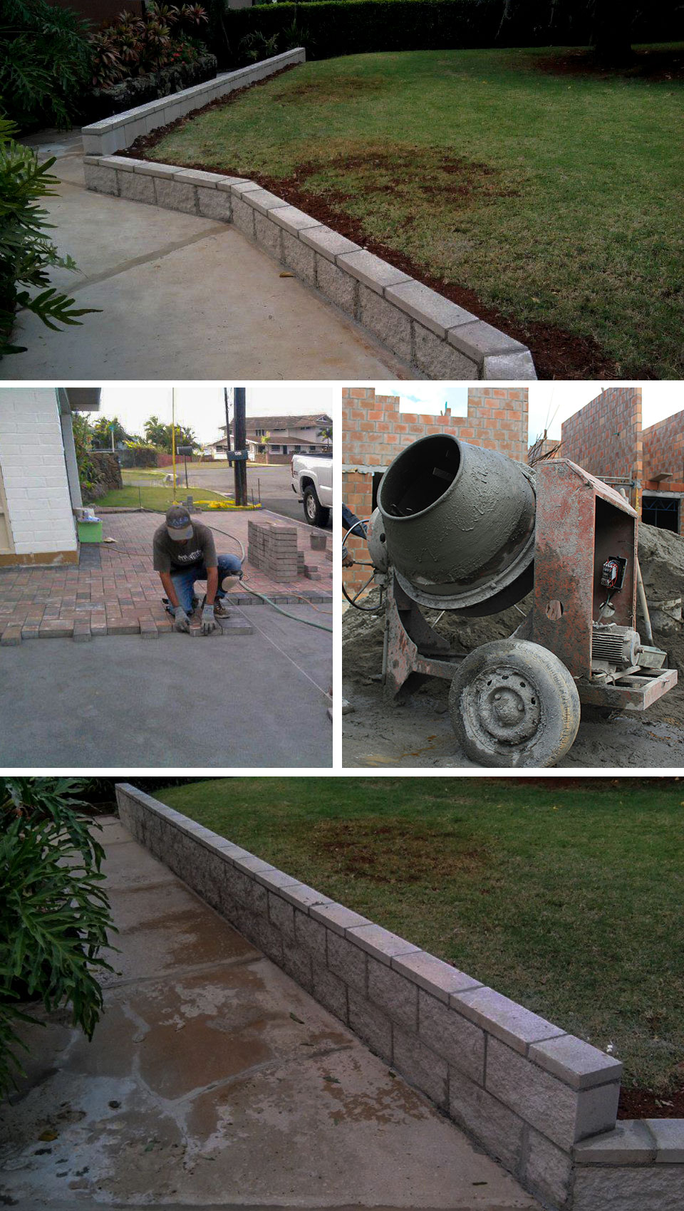 images of masonry work completed by RGL Handyman Service, LLC
